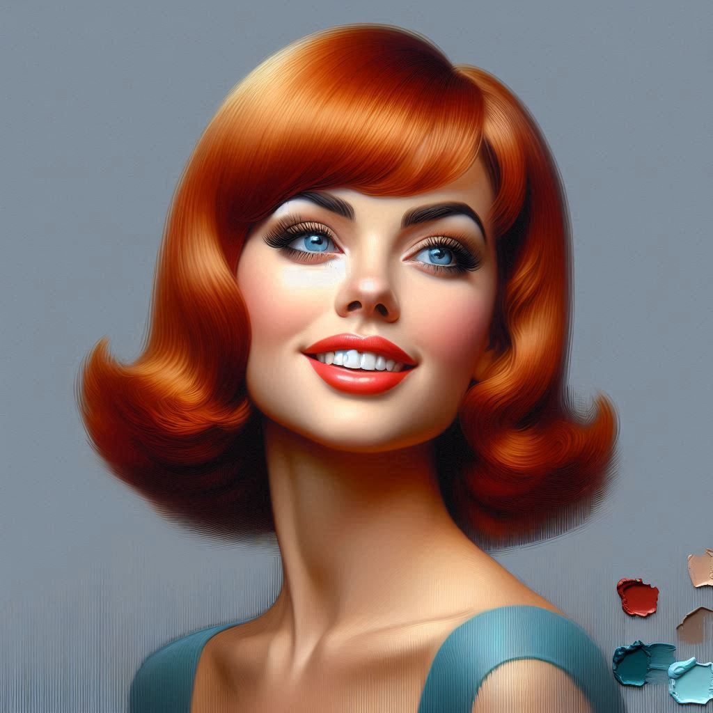 "A Pretty Redhead" Inspired by the work of Gil Elgren