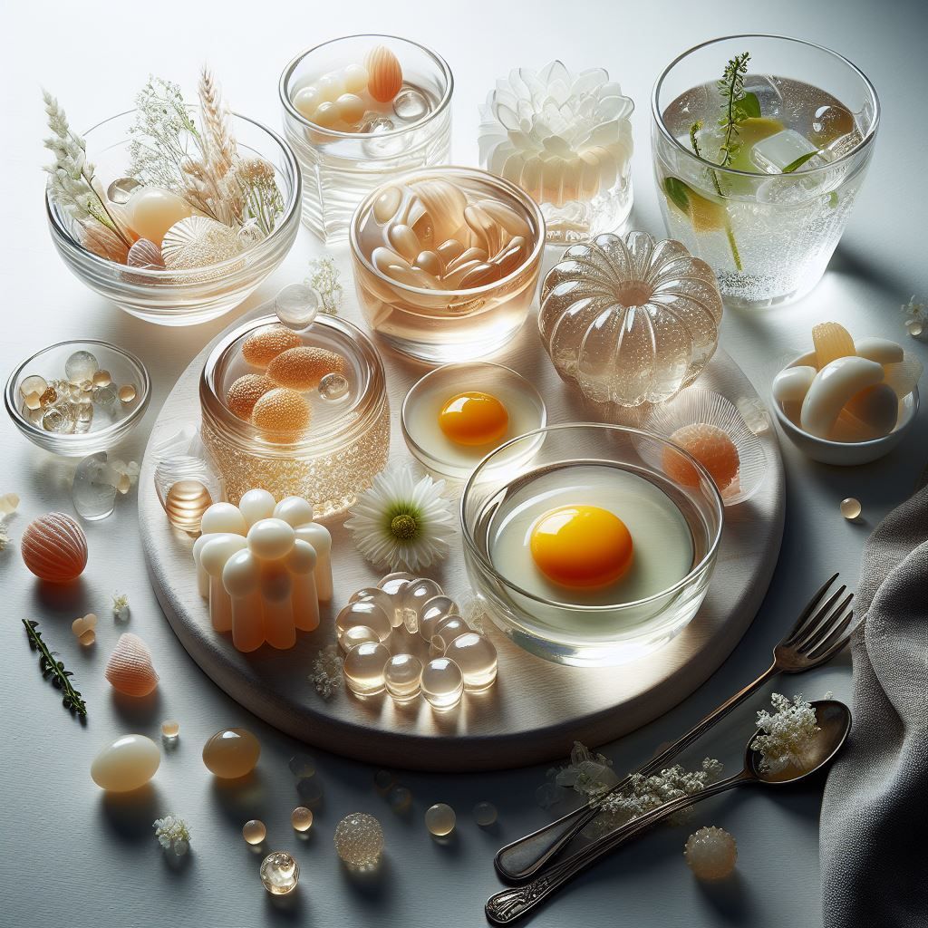 Transparent and Gelatinous Themed Breakfast