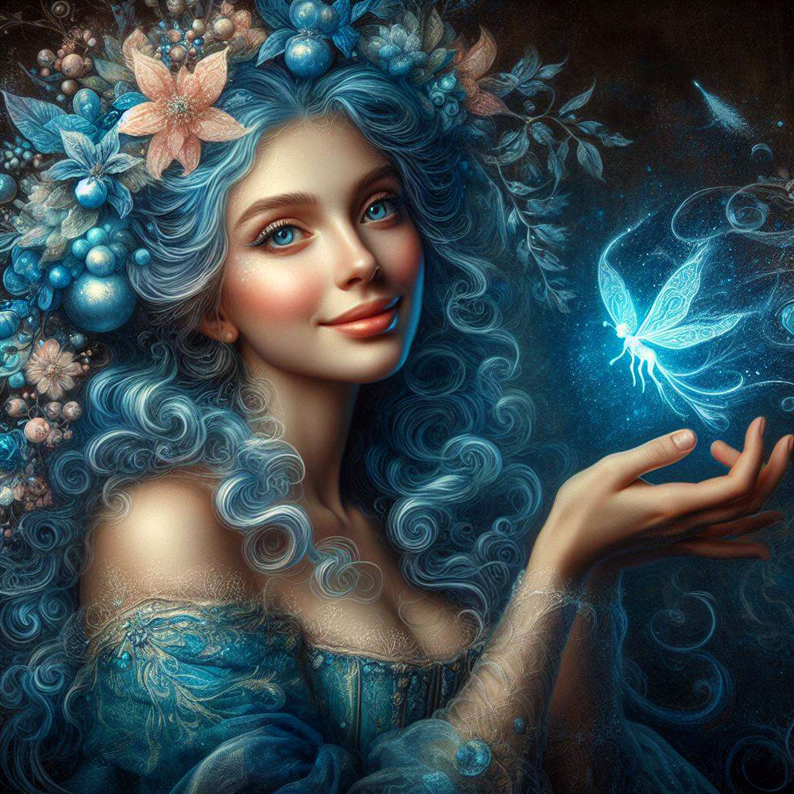 Blue Fairy - AI Generated Artwork - NightCafe Creator