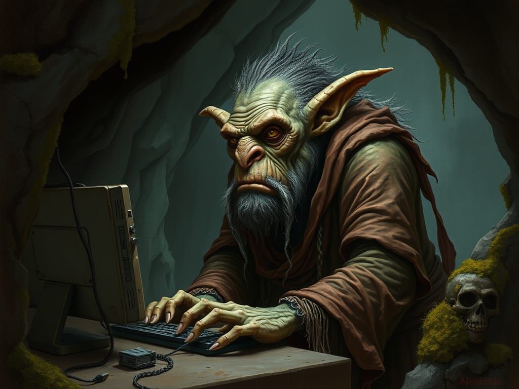 A troll. Doing IT.  by @AFKA