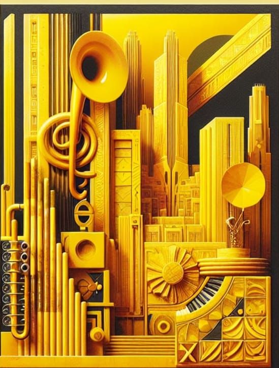 Architecture, beautiful, canary-yellow, deco, ecstatic, fractal, gold, honey, ignition, jonquil-colour, klarion, lemon-colour, mustard-yello...