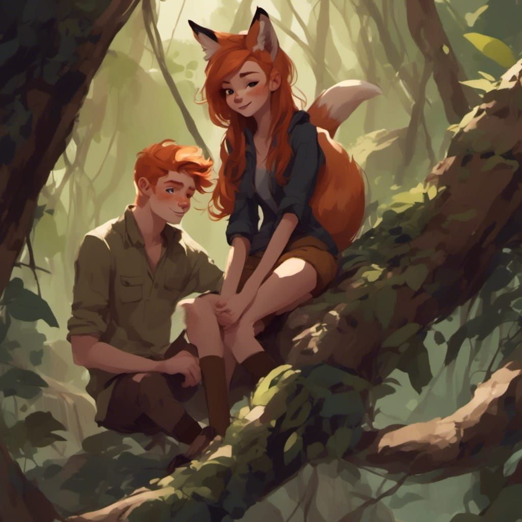 Fox-girl VIXEN with her friend Fox-boy Todd. (Probably more ...