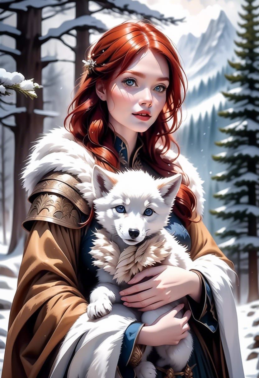 princess & her wolf cub 🐺