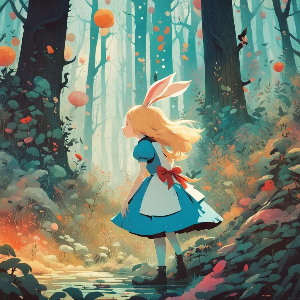 Alice in wonderland - AI Generated Artwork - NightCafe Creator