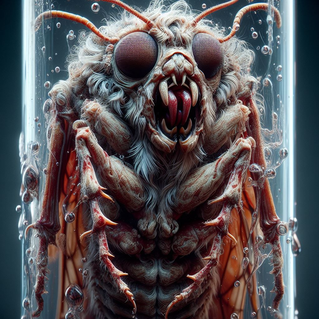 Specimen of Fossilized Eldritch Moth II