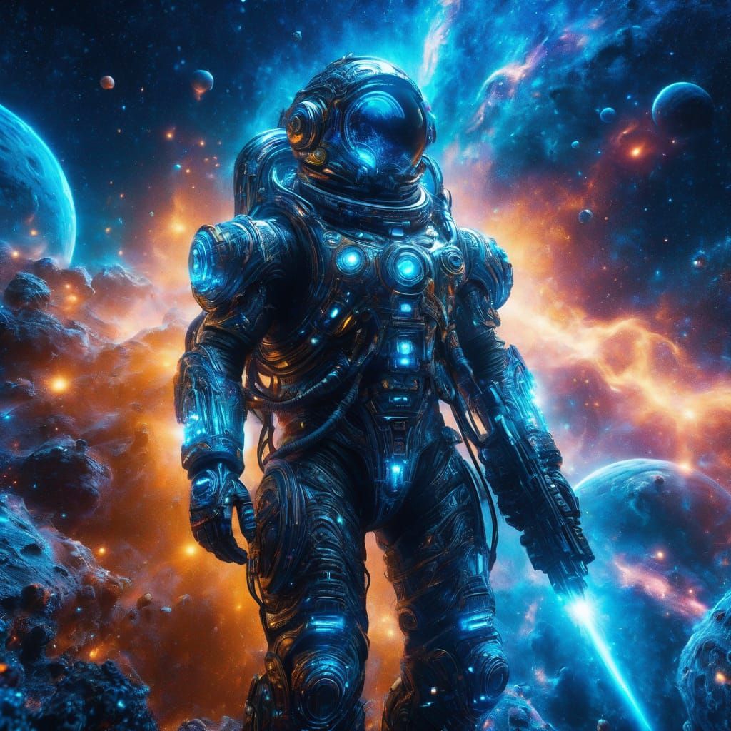 Sci-fi character in a spacesuit (Uploaded)