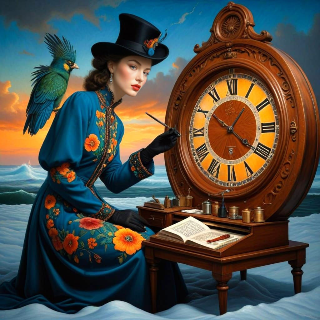 Surreal Photorealistic Composition with Vibrant Colors