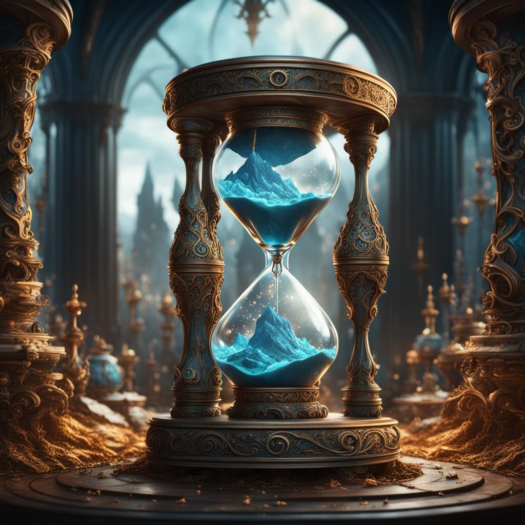 Intricately detailed hourglass   by @Fritholf