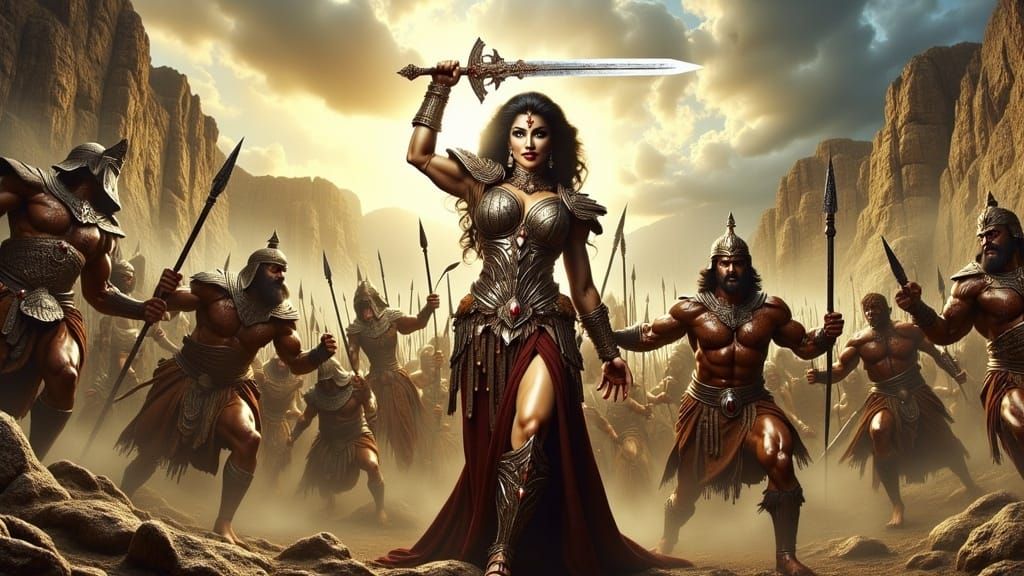 Woman warrior vs men