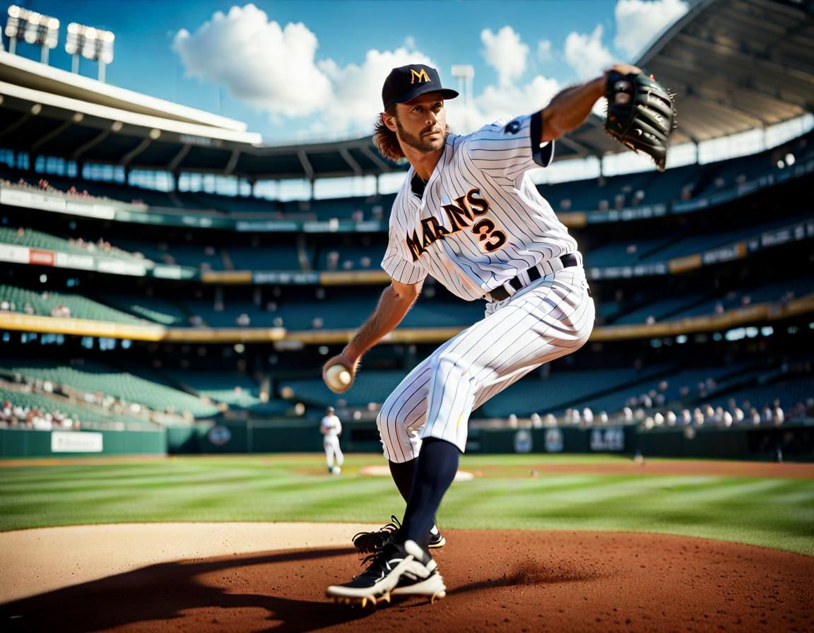 THE PITCHER WINDING UP