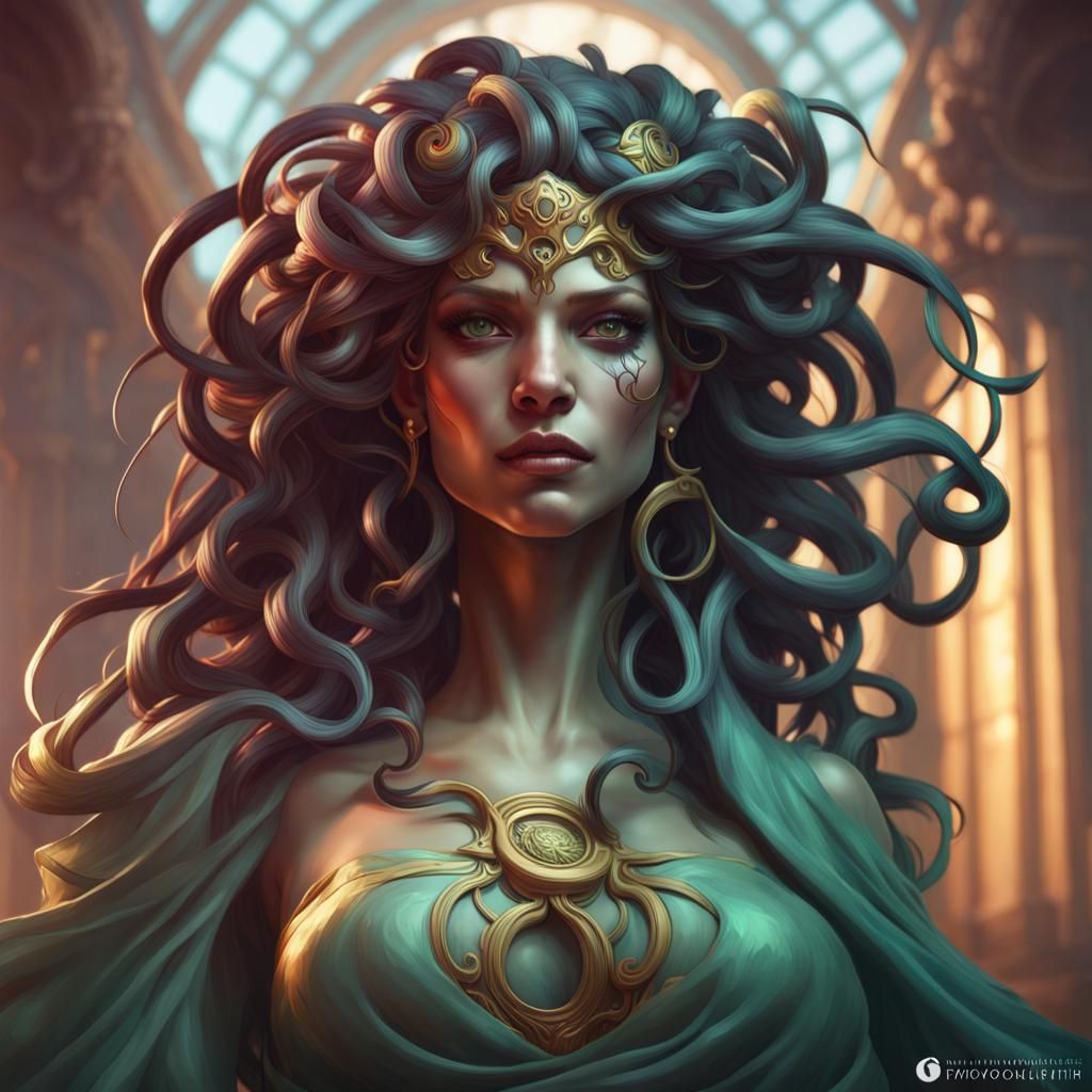 Medusa AI Generated Artwork NightCafe Creator