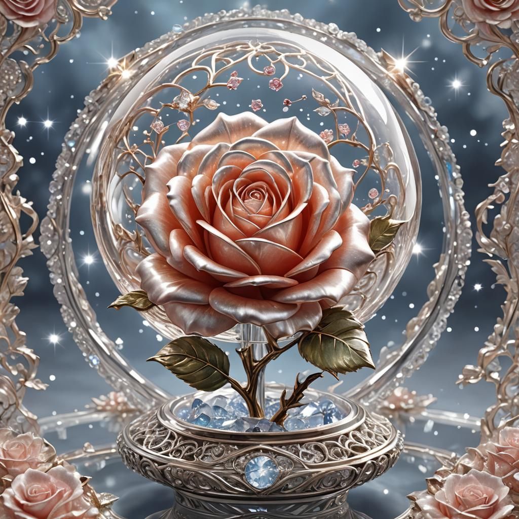 the rose snowglobe  by @Max