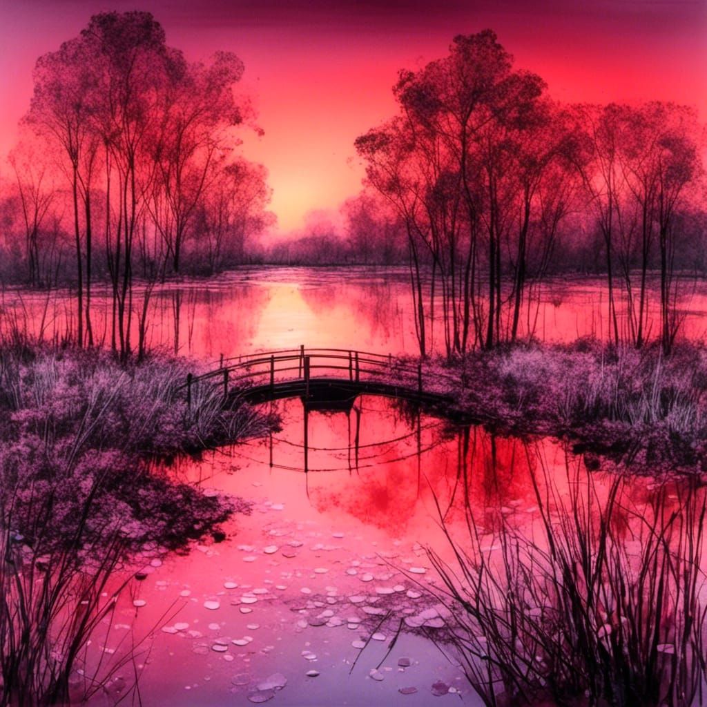 red pond