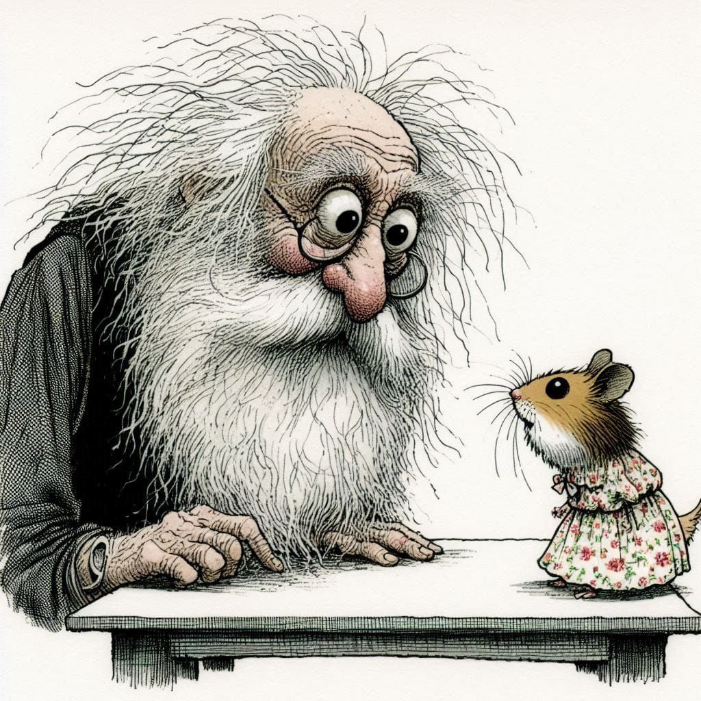 Seldom before had the old man been so fascinated by a new pet 🐹 01