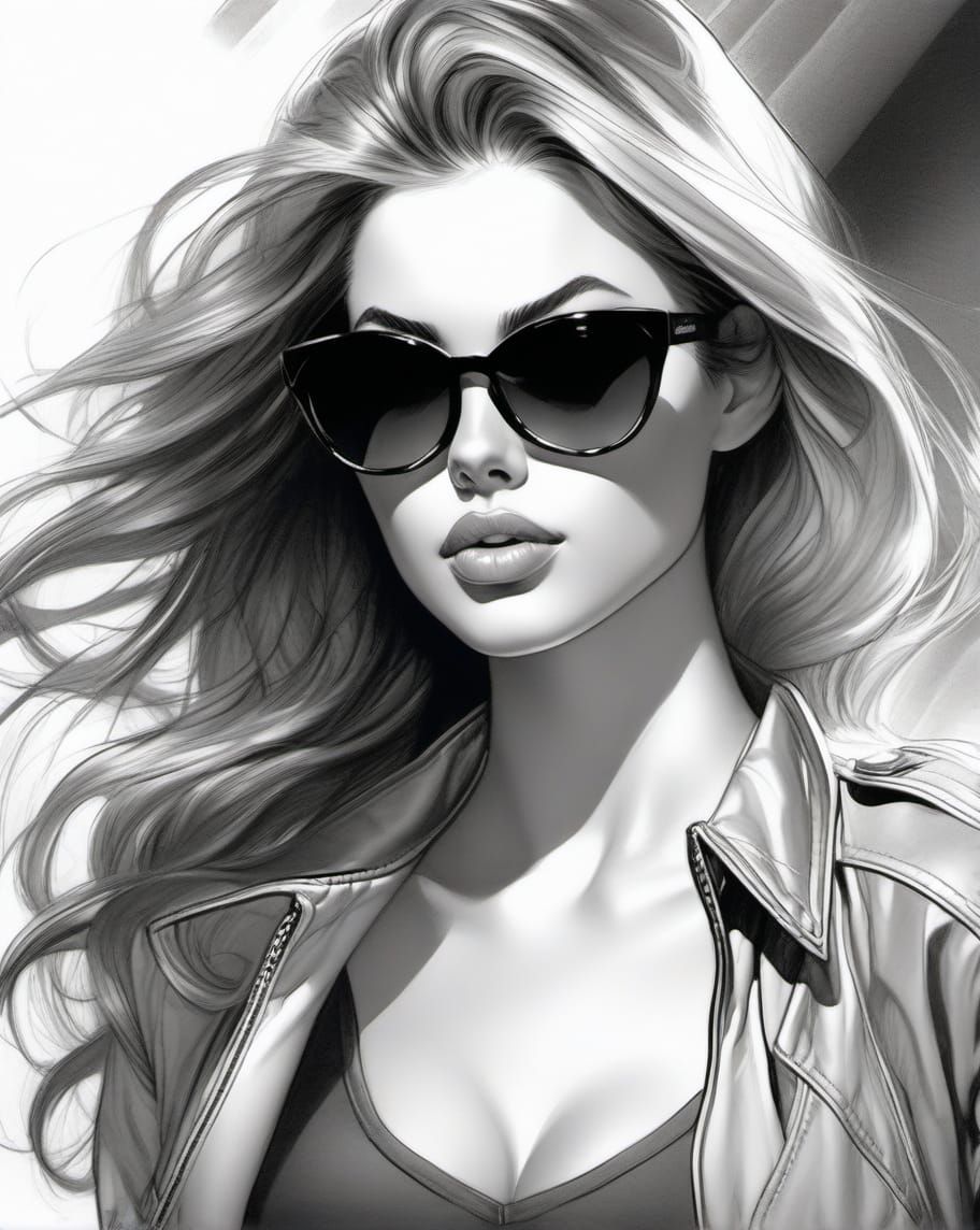 PromptHunt:  Monochrome Portraits