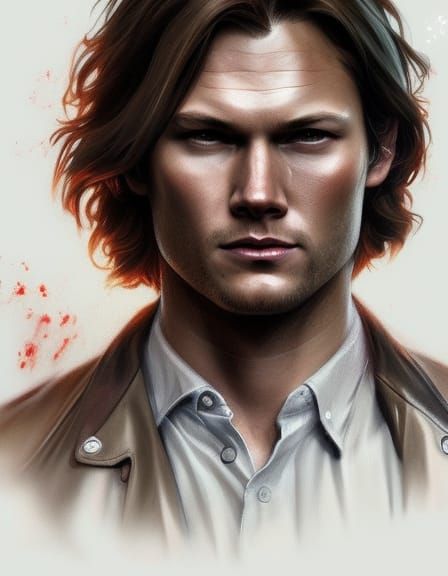 Supernatural Sam Winchester - AI Generated Artwork - NightCafe Creator