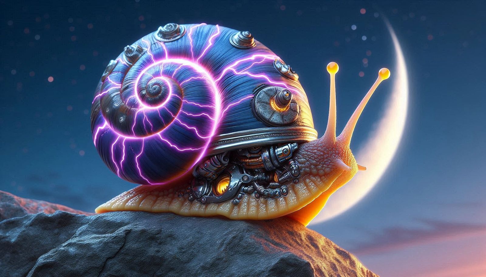 Mr. Orange Snail Cyborg