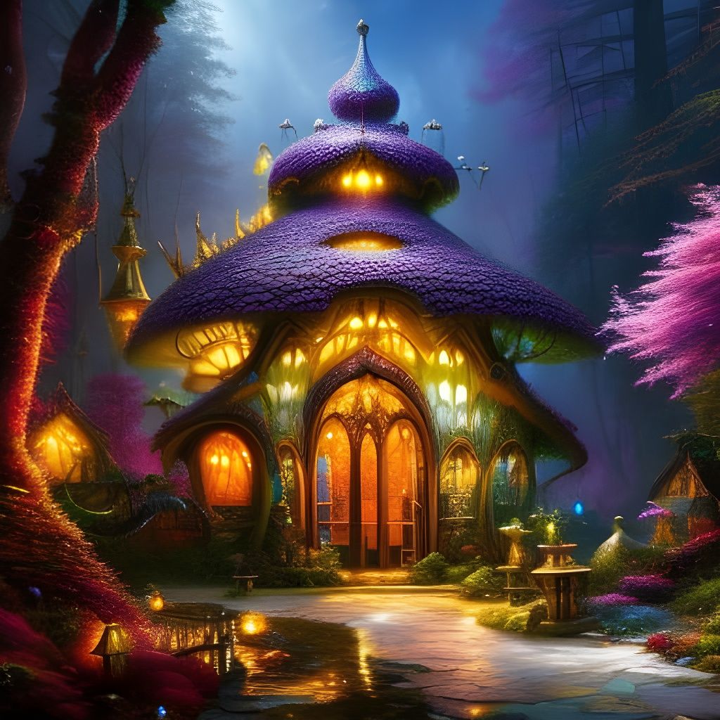 Fairytale house - AI Generated Artwork - NightCafe Creator