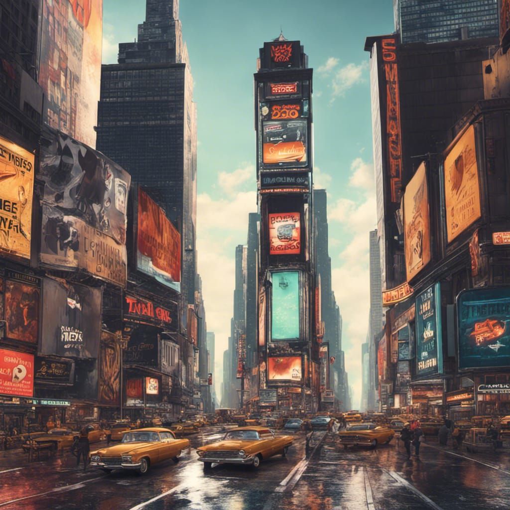 Times Square New York city,1960