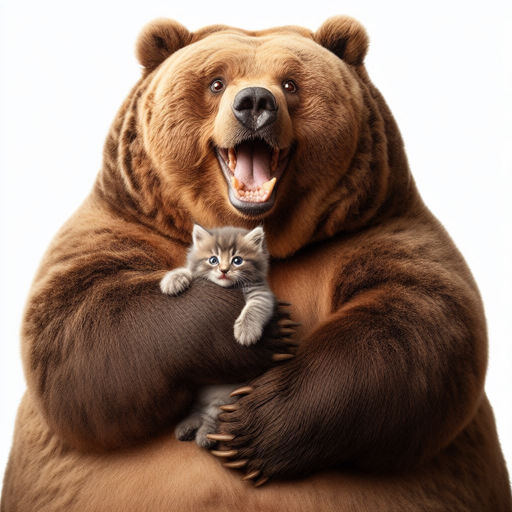 Bear and Kitten