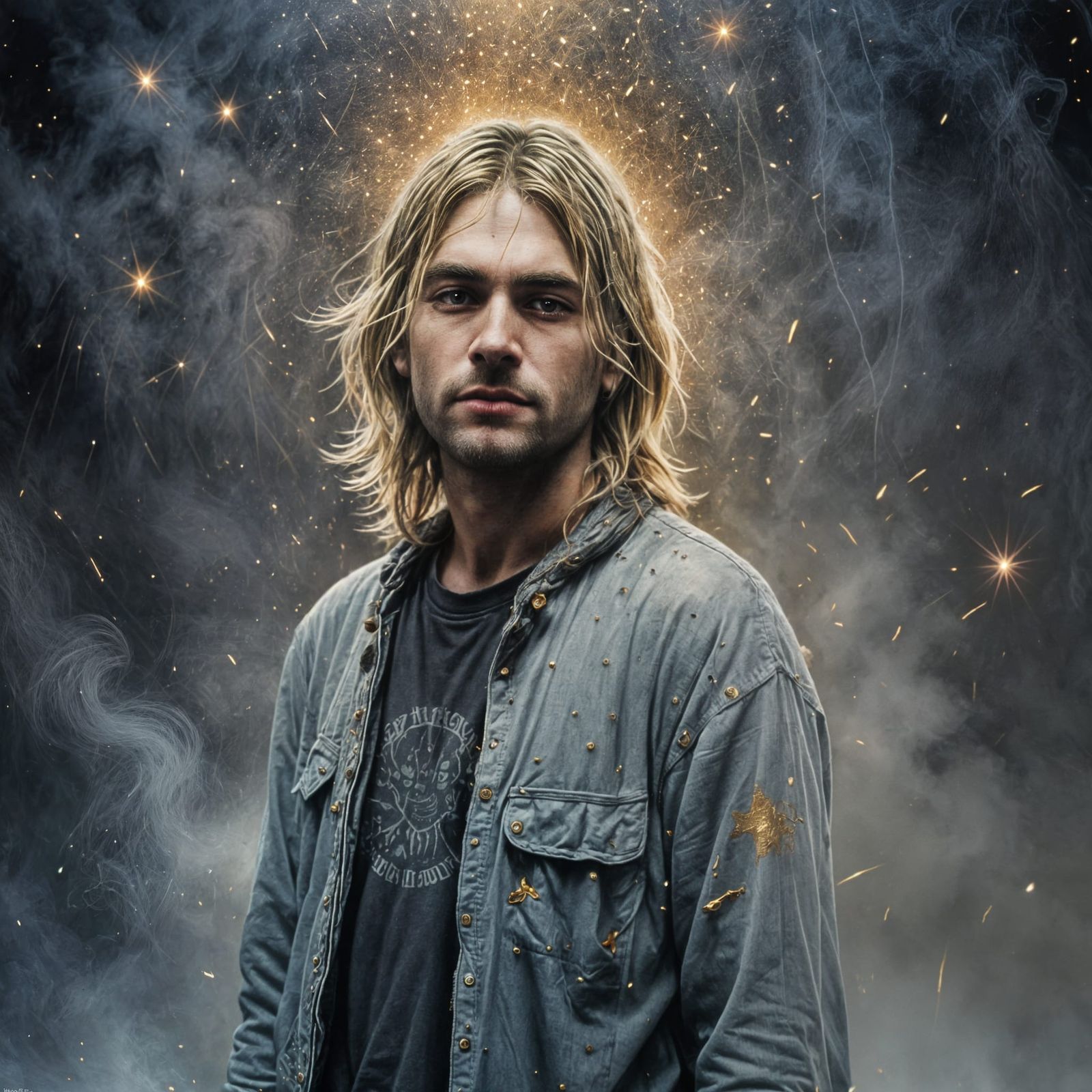 Kurt Cobain (Portrait series) - AI Generated Artwork - NightCafe Creator