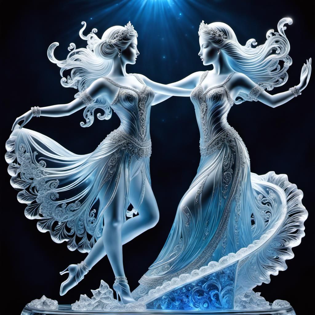 Dancing sisters  by @MArt