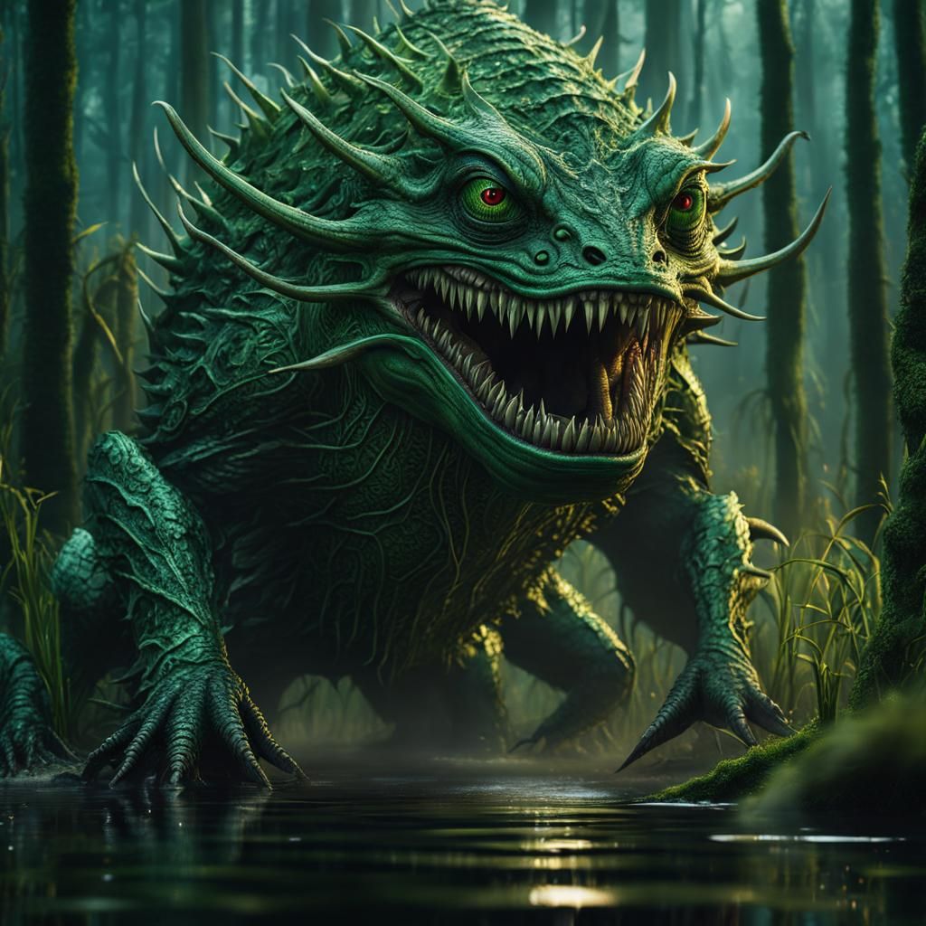 HUNGRY SWAMP MONSTER - AI Generated Artwork - NightCafe Creator