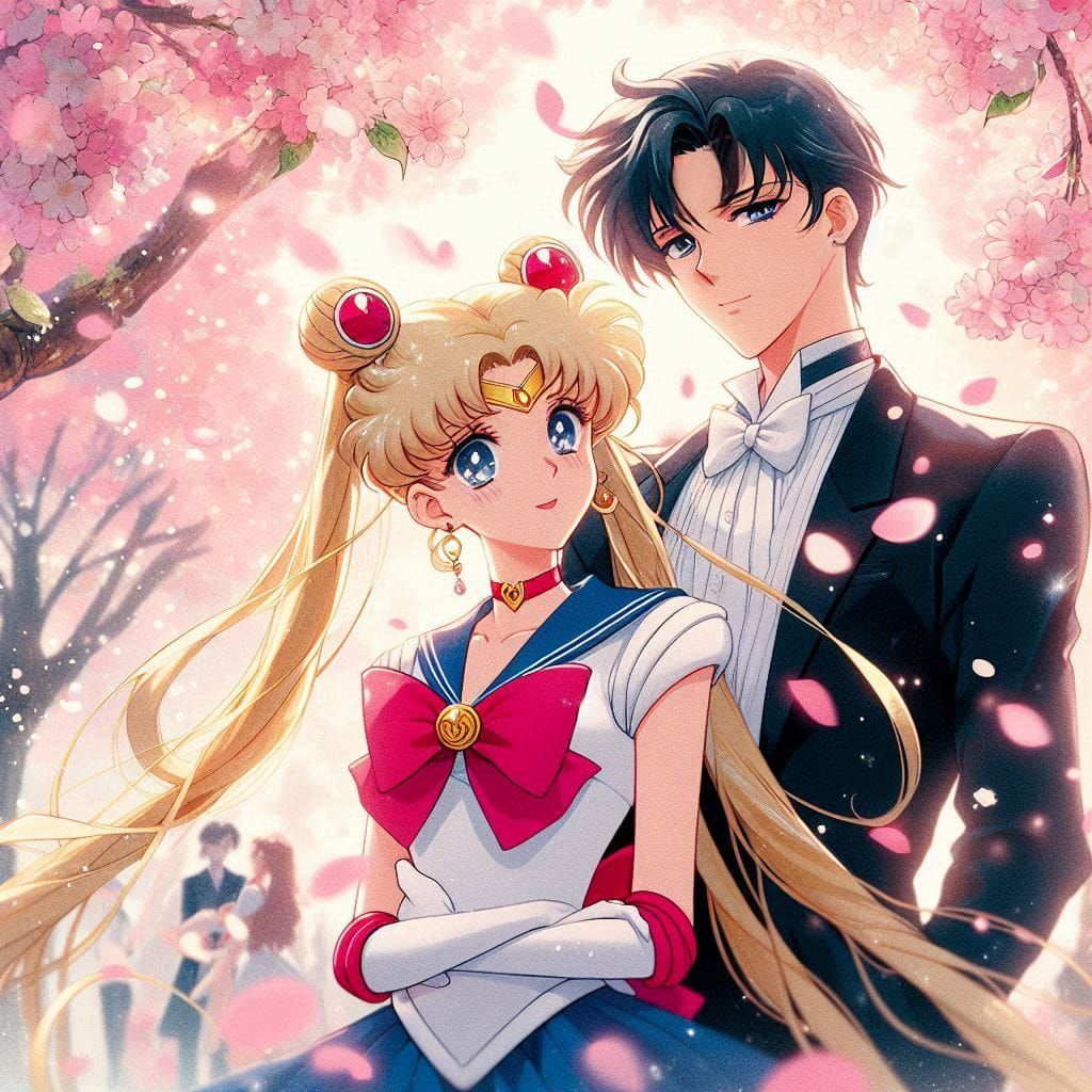 Usagi Tsukino/Sailor Moon and Mamoru Chiba/Tuxedo Mask