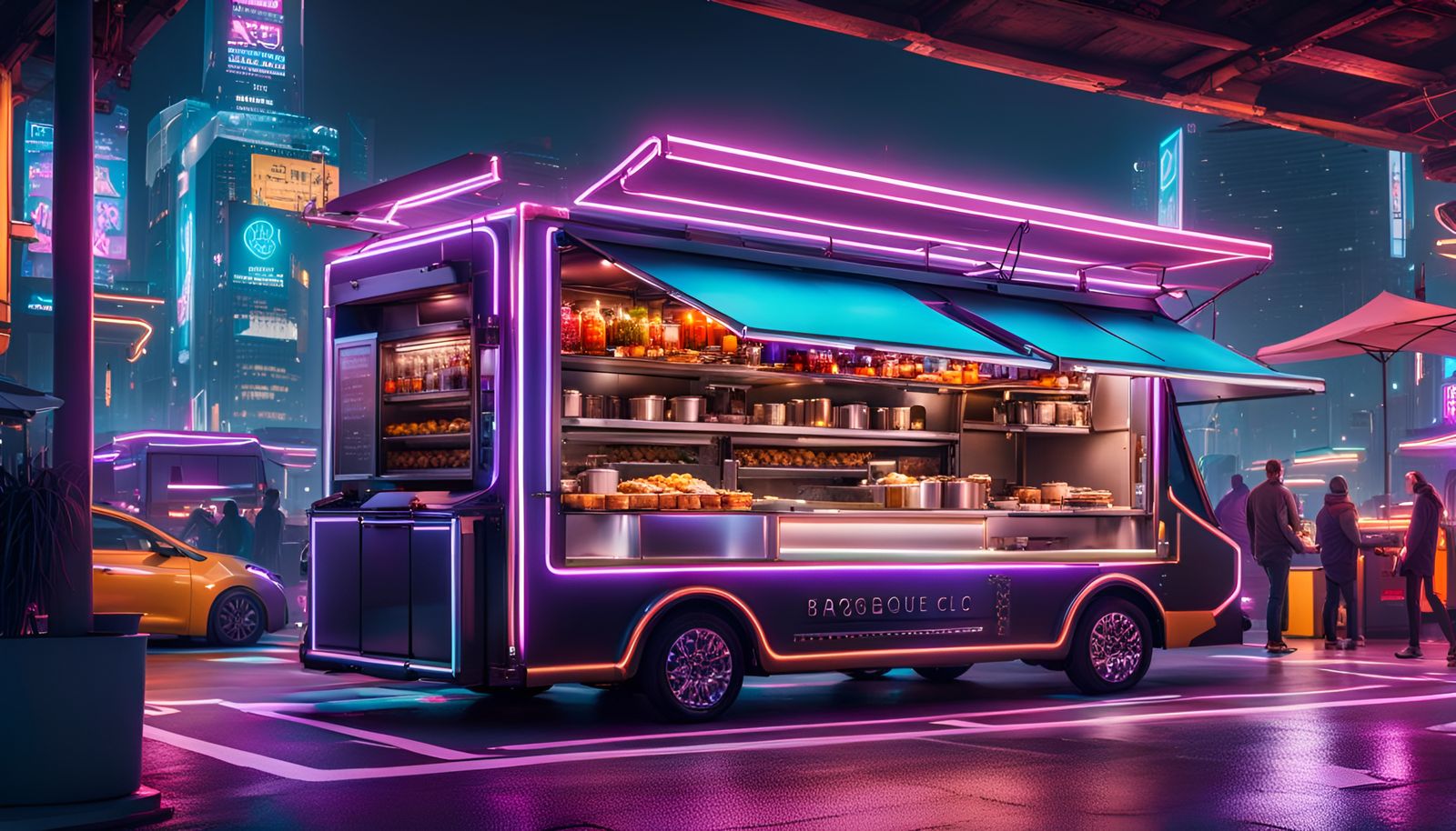 High-tech food trucks equipped with robotic chefs and automated cooking ...