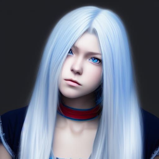 Steam Workshop::White Hair Anime Girl