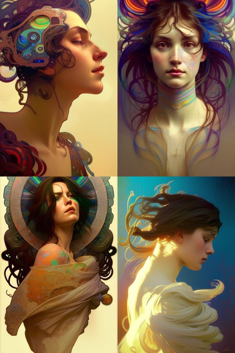 Colorful portraits