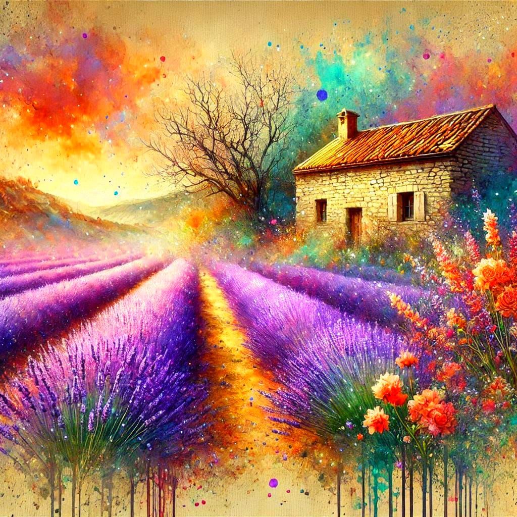 THE PEACEFUL LAVENDER FIELDS