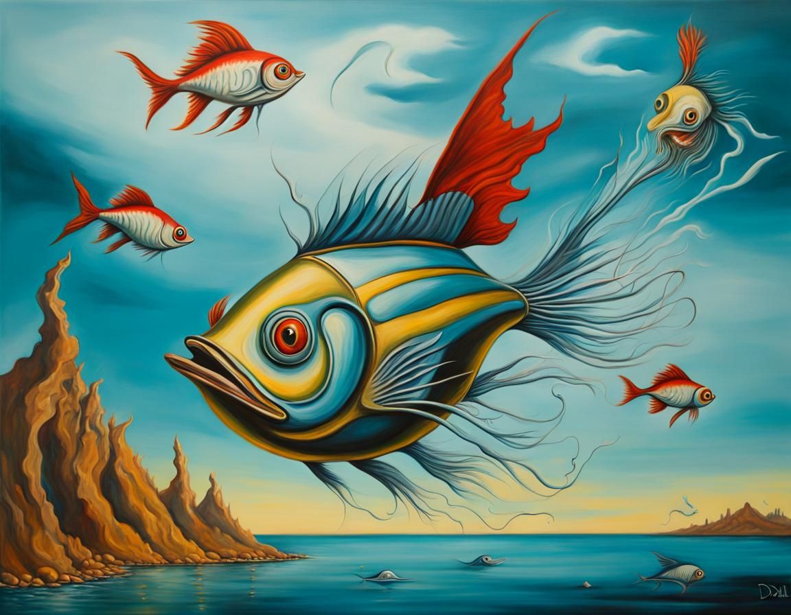 Surrealism Fish - AI Generated Artwork - NightCafe Creator