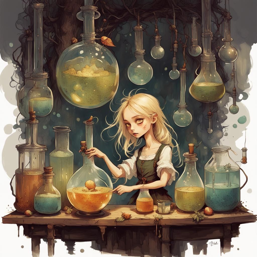 Blonde as a witch