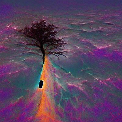 Tree at the edge of the void