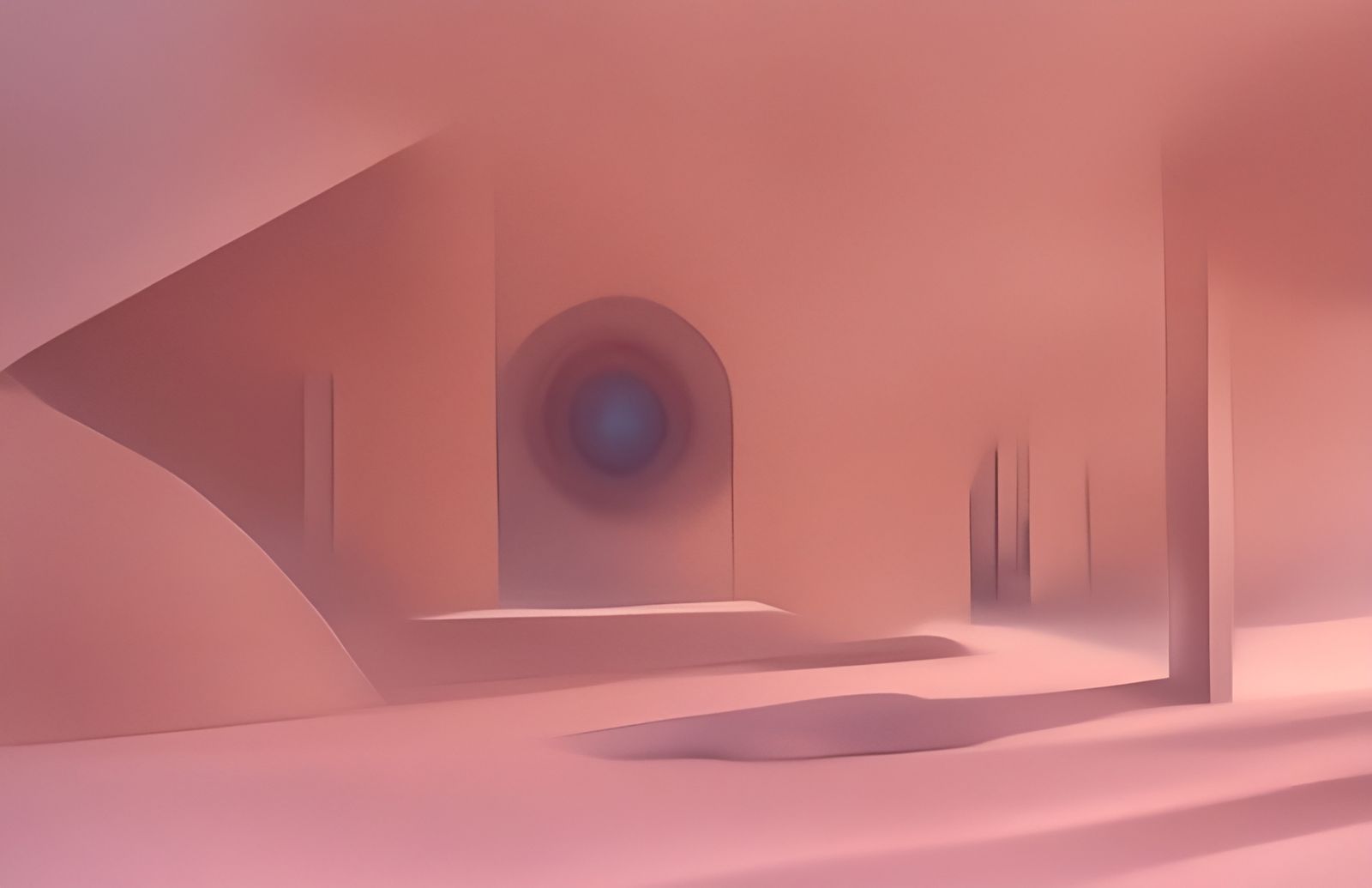 Door to Nowhere: Infinite Liminal Space Landscape