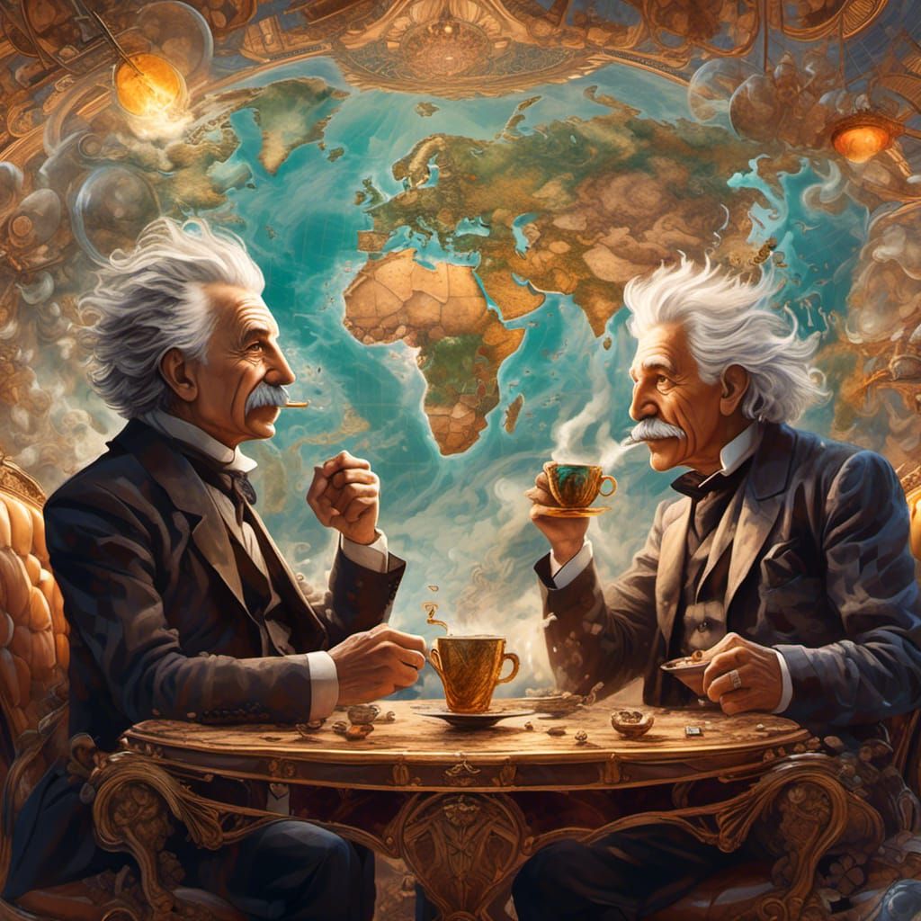 Einstein and Tesla DIFFERENCE OF OPINION ANIMATED SDV