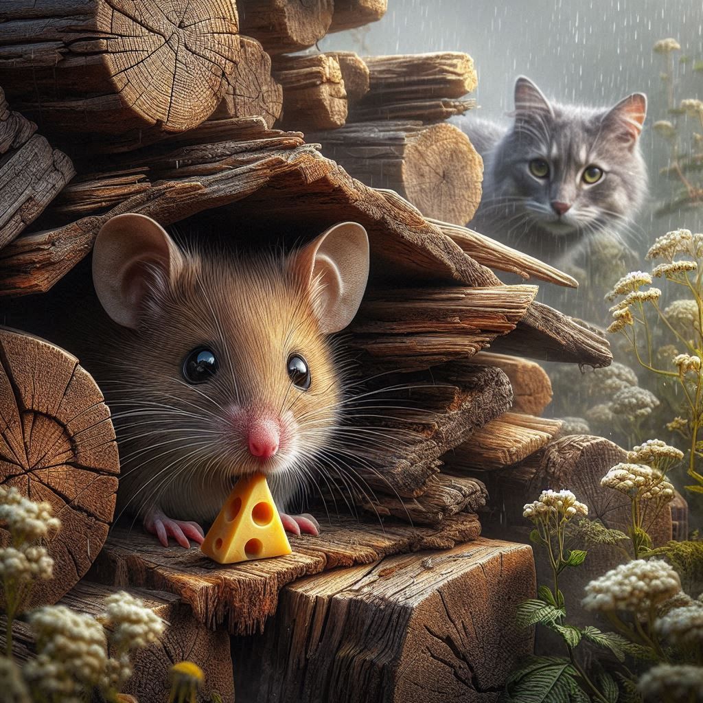 Keep it a secret... I stole the cheese from the cat and he d...