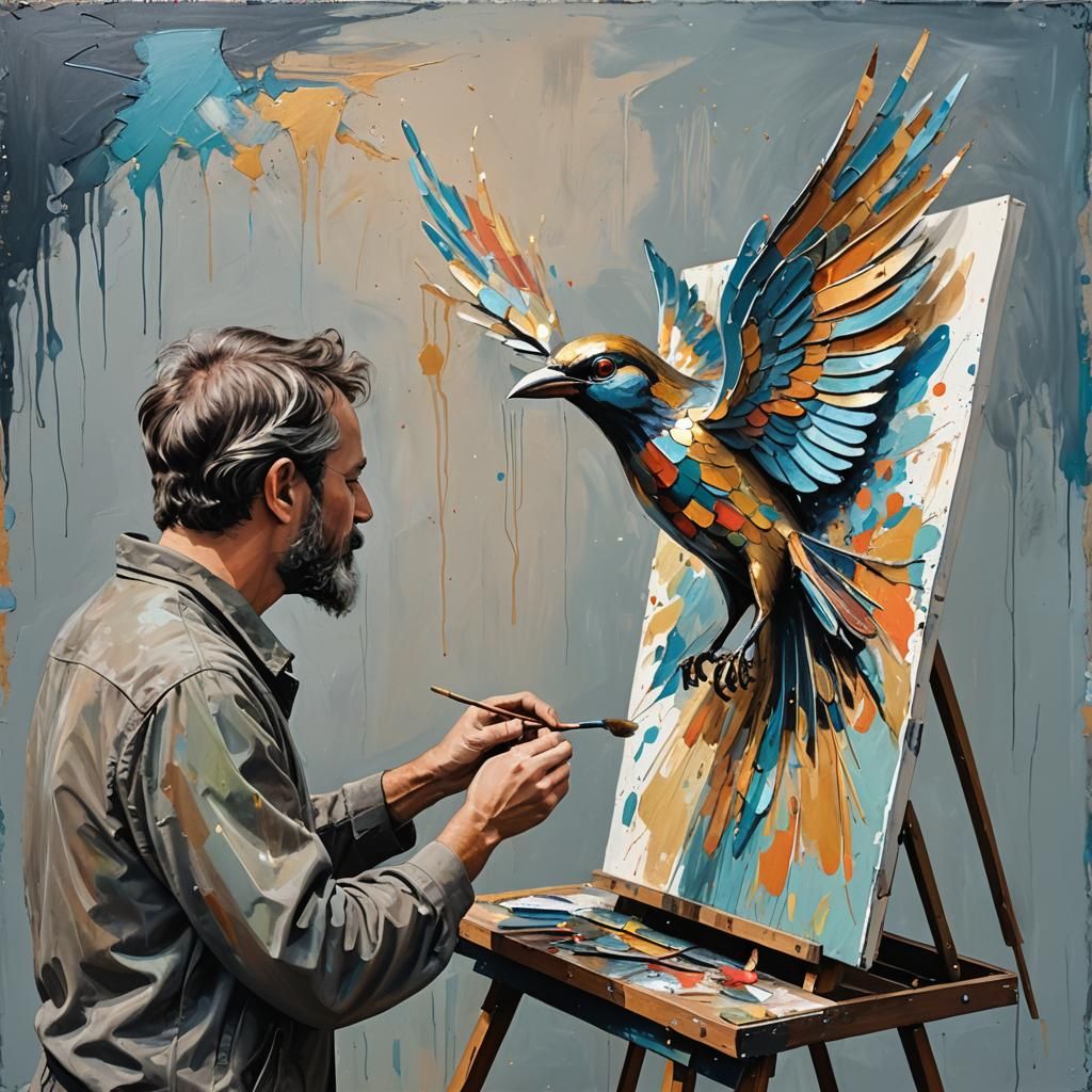 Bird Painting  by @Ground_Pipitz_Jr