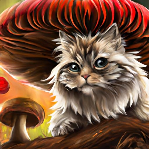 Mushroom cat