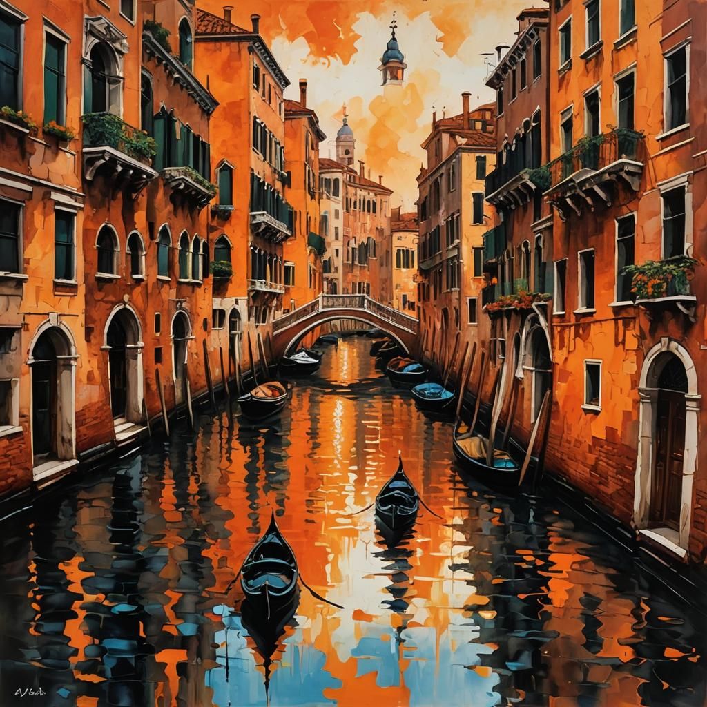 Venice in Orange