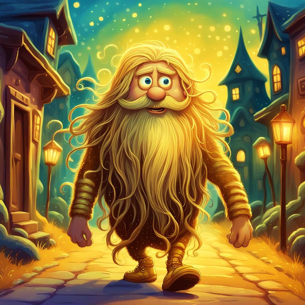 Whimsical beard  by @Artist