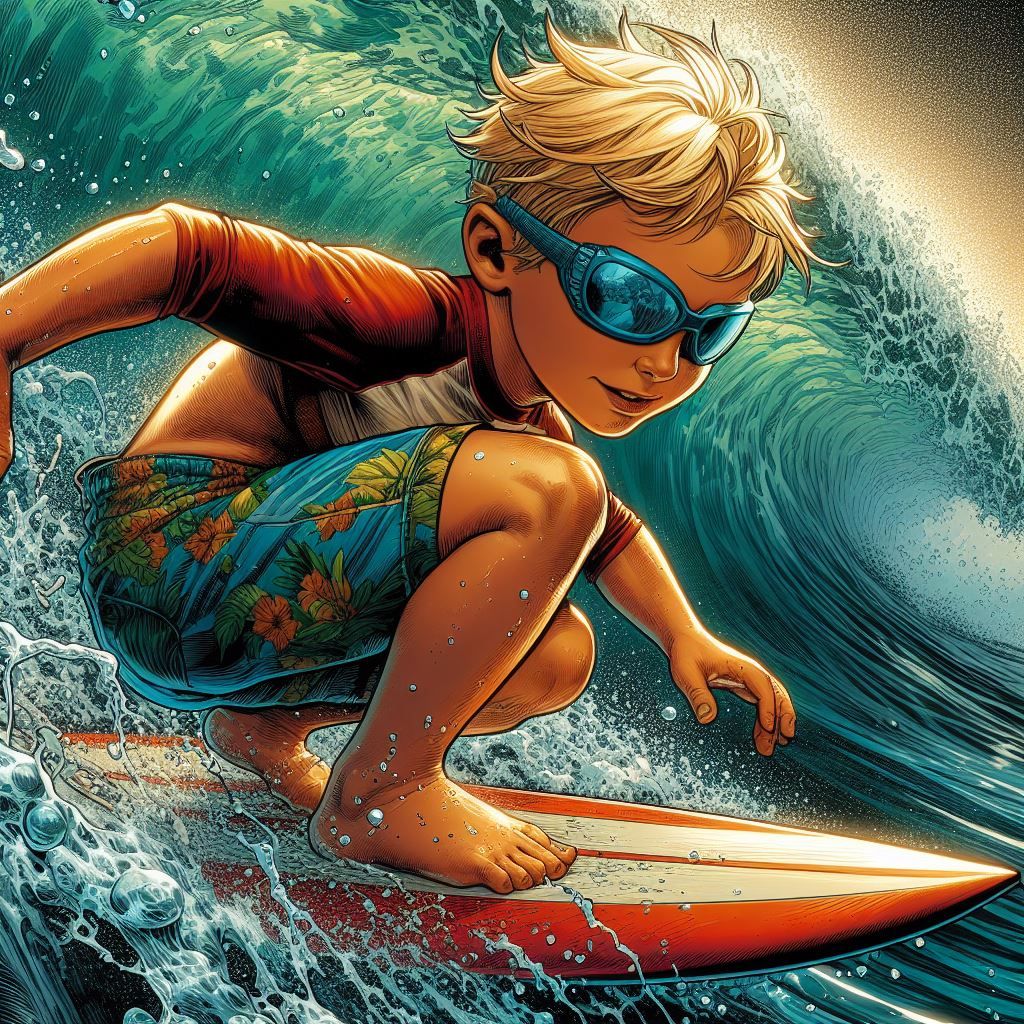Little Surfer boy