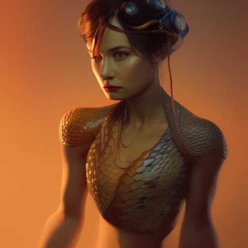 A snake woman