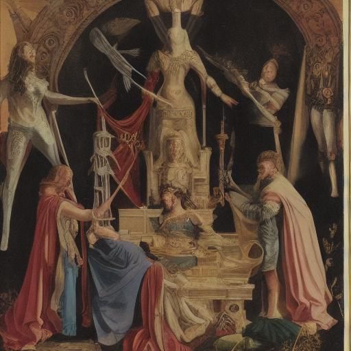 The Magnus and the High Priestess perform the Great Rite wit...