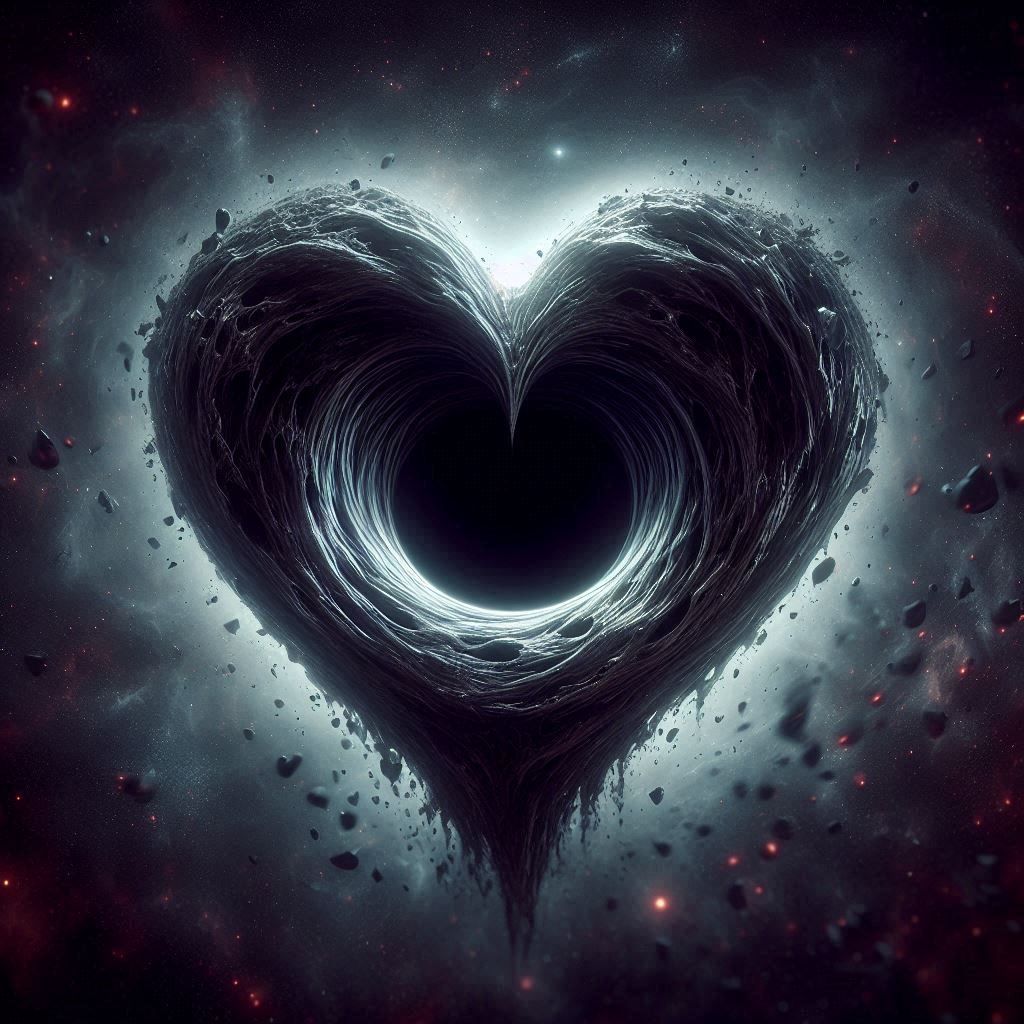 There's a hole in the center of the universe where all the love goes - dark