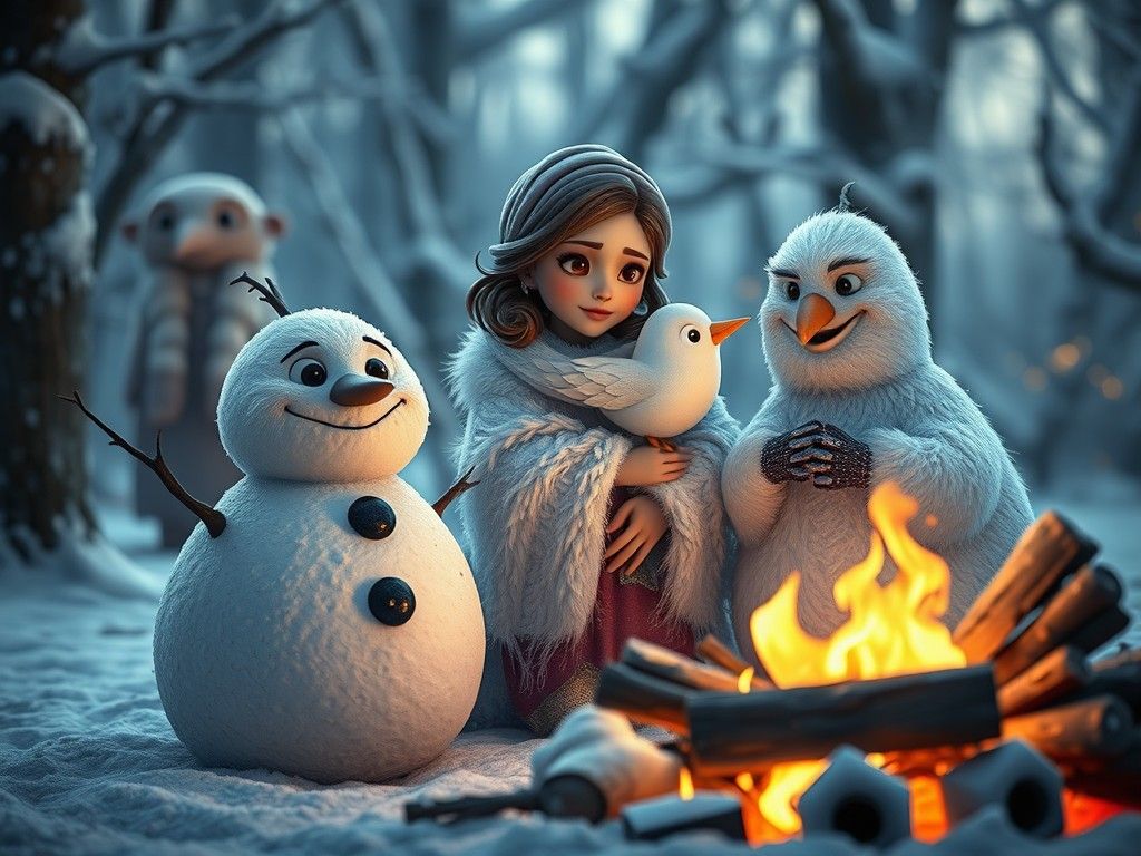 Snowy Tales by the Fire