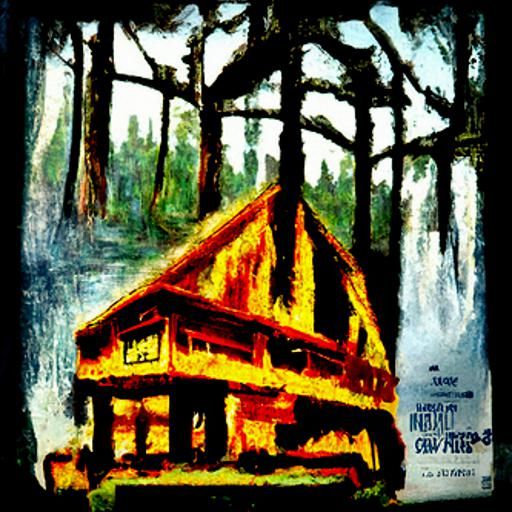 The Cabin in the Woods Movie Poster post-impressionism