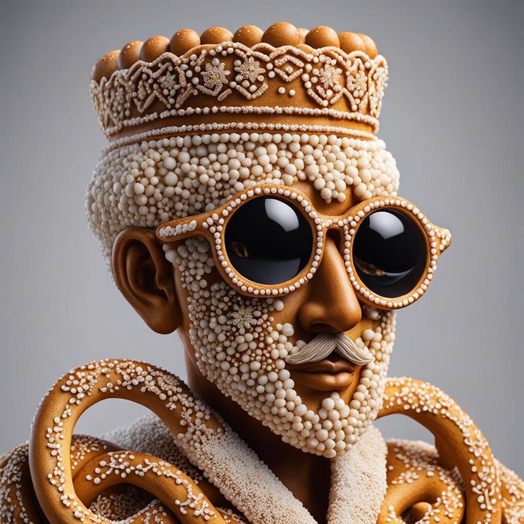 A masterpiece made from pretzel dough in the Munich Pretzel Museum  by @Szuri