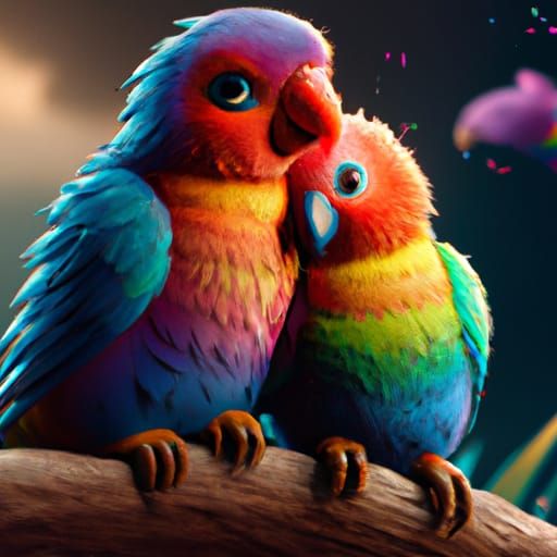 Rainbow Love  by @Gazelli